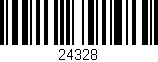 Código de barras (EAN, GTIN, SKU, ISBN): '24328'