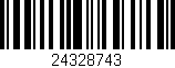 Código de barras (EAN, GTIN, SKU, ISBN): '24328743'
