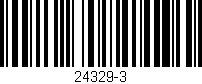 Código de barras (EAN, GTIN, SKU, ISBN): '24329-3'