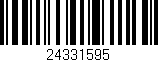 Código de barras (EAN, GTIN, SKU, ISBN): '24331595'