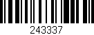 Código de barras (EAN, GTIN, SKU, ISBN): '243337'