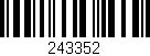 Código de barras (EAN, GTIN, SKU, ISBN): '243352'
