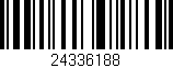 Código de barras (EAN, GTIN, SKU, ISBN): '24336188'