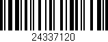 Código de barras (EAN, GTIN, SKU, ISBN): '24337120'