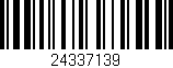 Código de barras (EAN, GTIN, SKU, ISBN): '24337139'