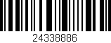 Código de barras (EAN, GTIN, SKU, ISBN): '24338886'