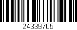 Código de barras (EAN, GTIN, SKU, ISBN): '24339705'