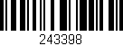 Código de barras (EAN, GTIN, SKU, ISBN): '243398'