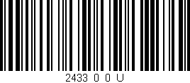 Código de barras (EAN, GTIN, SKU, ISBN): '2433_0_0_U'