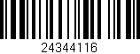 Código de barras (EAN, GTIN, SKU, ISBN): '24344116'