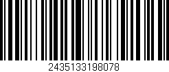 Código de barras (EAN, GTIN, SKU, ISBN): '2435133198078'