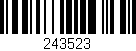 Código de barras (EAN, GTIN, SKU, ISBN): '243523'