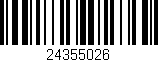 Código de barras (EAN, GTIN, SKU, ISBN): '24355026'