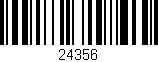 Código de barras (EAN, GTIN, SKU, ISBN): '24356'
