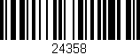 Código de barras (EAN, GTIN, SKU, ISBN): '24358'
