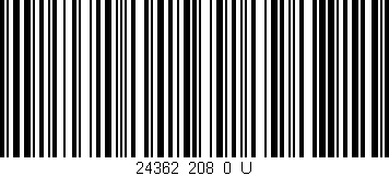Código de barras (EAN, GTIN, SKU, ISBN): '24362_208_0_U'