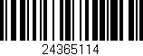 Código de barras (EAN, GTIN, SKU, ISBN): '24365114'