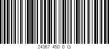 Código de barras (EAN, GTIN, SKU, ISBN): '24367_450_0_G'