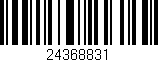 Código de barras (EAN, GTIN, SKU, ISBN): '24368831'