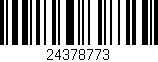 Código de barras (EAN, GTIN, SKU, ISBN): '24378773'