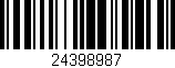 Código de barras (EAN, GTIN, SKU, ISBN): '24398987'