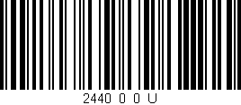 Código de barras (EAN, GTIN, SKU, ISBN): '2440_0_0_U'