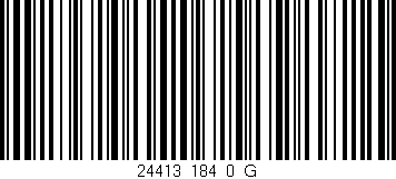 Código de barras (EAN, GTIN, SKU, ISBN): '24413_184_0_G'