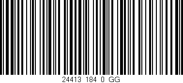 Código de barras (EAN, GTIN, SKU, ISBN): '24413_184_0_GG'