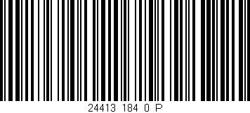 Código de barras (EAN, GTIN, SKU, ISBN): '24413_184_0_P'