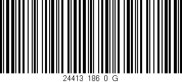 Código de barras (EAN, GTIN, SKU, ISBN): '24413_186_0_G'