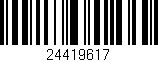 Código de barras (EAN, GTIN, SKU, ISBN): '24419617'