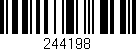 Código de barras (EAN, GTIN, SKU, ISBN): '244198'