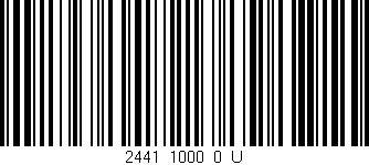 Código de barras (EAN, GTIN, SKU, ISBN): '2441_1000_0_U'
