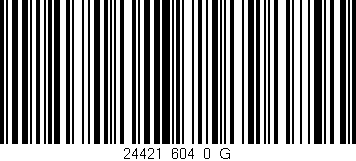 Código de barras (EAN, GTIN, SKU, ISBN): '24421_604_0_G'