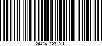 Código de barras (EAN, GTIN, SKU, ISBN): '24434_926_0_U'