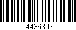 Código de barras (EAN, GTIN, SKU, ISBN): '24436303'