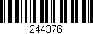 Código de barras (EAN, GTIN, SKU, ISBN): '244376'
