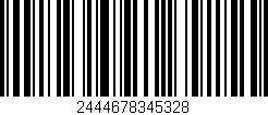 Código de barras (EAN, GTIN, SKU, ISBN): '2444678345328'