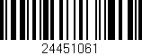 Código de barras (EAN, GTIN, SKU, ISBN): '24451061'