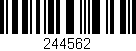 Código de barras (EAN, GTIN, SKU, ISBN): '244562'