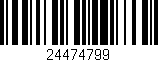 Código de barras (EAN, GTIN, SKU, ISBN): '24474799'