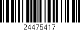 Código de barras (EAN, GTIN, SKU, ISBN): '24475417'