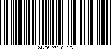 Código de barras (EAN, GTIN, SKU, ISBN): '24476_278_0_GG'