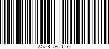 Código de barras (EAN, GTIN, SKU, ISBN): '24476_450_0_G'