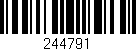 Código de barras (EAN, GTIN, SKU, ISBN): '244791'