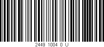 Código de barras (EAN, GTIN, SKU, ISBN): '2449_1004_0_U'