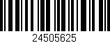 Código de barras (EAN, GTIN, SKU, ISBN): '24505625'