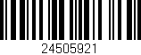 Código de barras (EAN, GTIN, SKU, ISBN): '24505921'