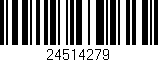 Código de barras (EAN, GTIN, SKU, ISBN): '24514279'