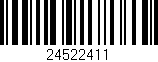 Código de barras (EAN, GTIN, SKU, ISBN): '24522411'